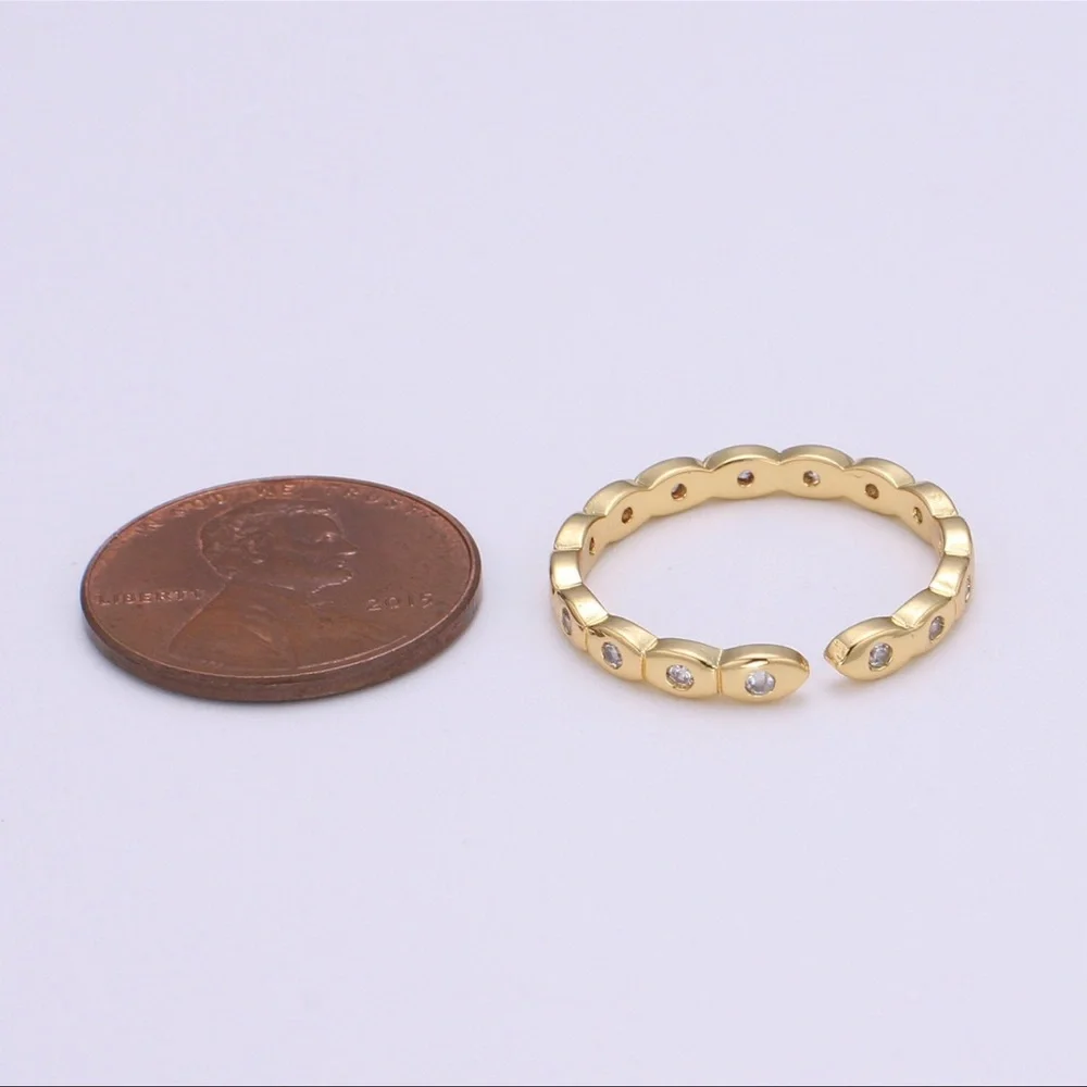 Dainty Cubic Mini Gold Ring